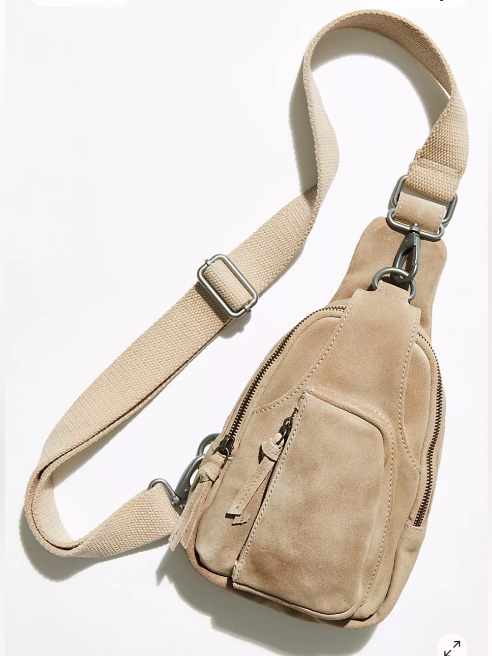 Free People Hudson Suede Sling Bag NWOT